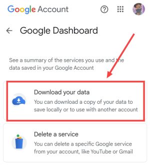 Download Your Data