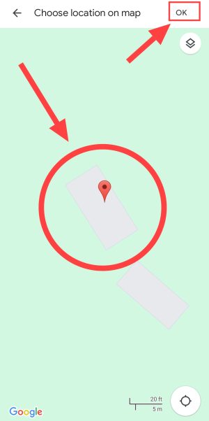 Pin location