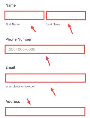 fill up details