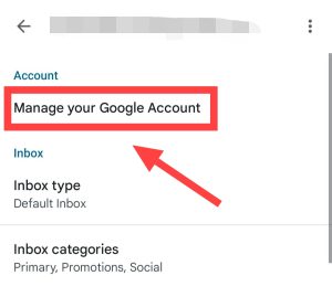 manage your account